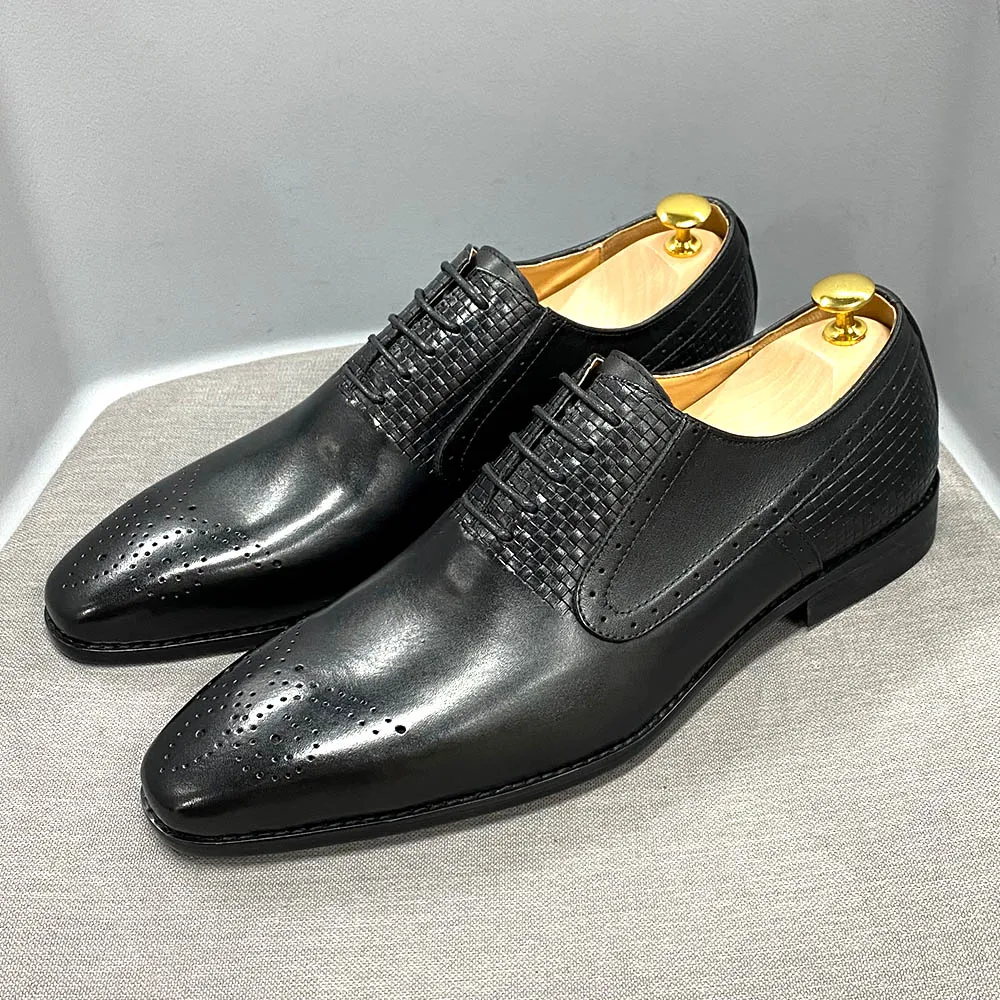 Luxury Brand Men's Oxford Shoes Fashion Green Black Genuine Leather Lace Up Men Dress Shoes Wedding Office Business Formal Shoes
Luxury Brand Men's Oxford Shoes Fashion Green Black Genuine Leather Lace Up Men Dress Shoes Wedding Office Business Formal Shoes