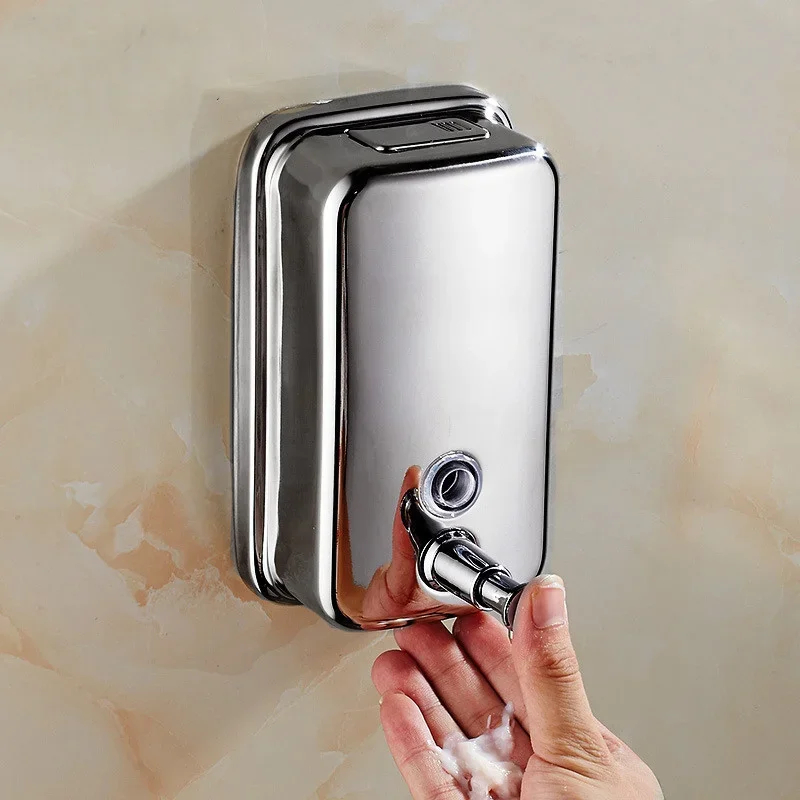 1PC 500-1000ML Stainless Steel Soap Dispenser Shampoo Dispenser Wall Mounted Hand Sanitizer Liquid Container Bathroom Accessorie
1PC 500-1000ML Stainless Steel Soap Dispenser Shampoo Dispenser Wall Mounted Hand Sanitizer Liquid Container Bathroom Accessorie