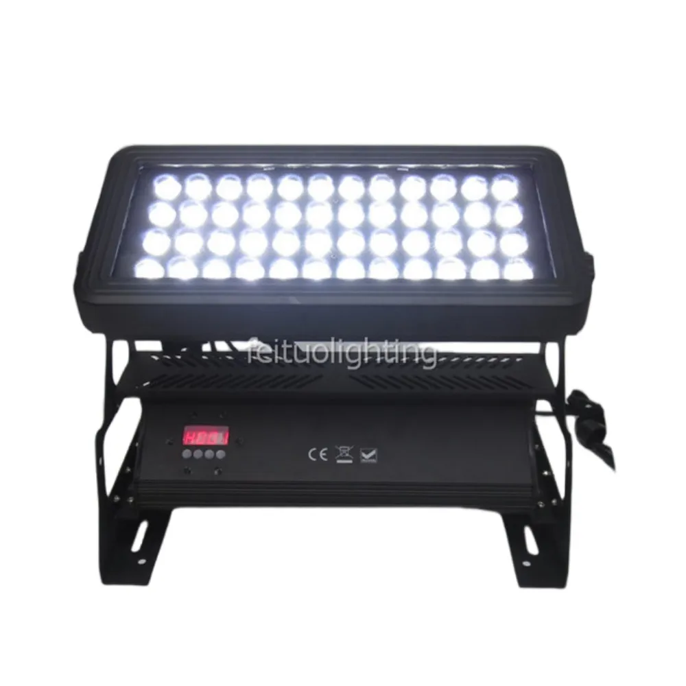 

2 pieces 48pcs*10w 4in1 outdoor led exterior building lights led wall washer rgbw 480w dmx city led wash