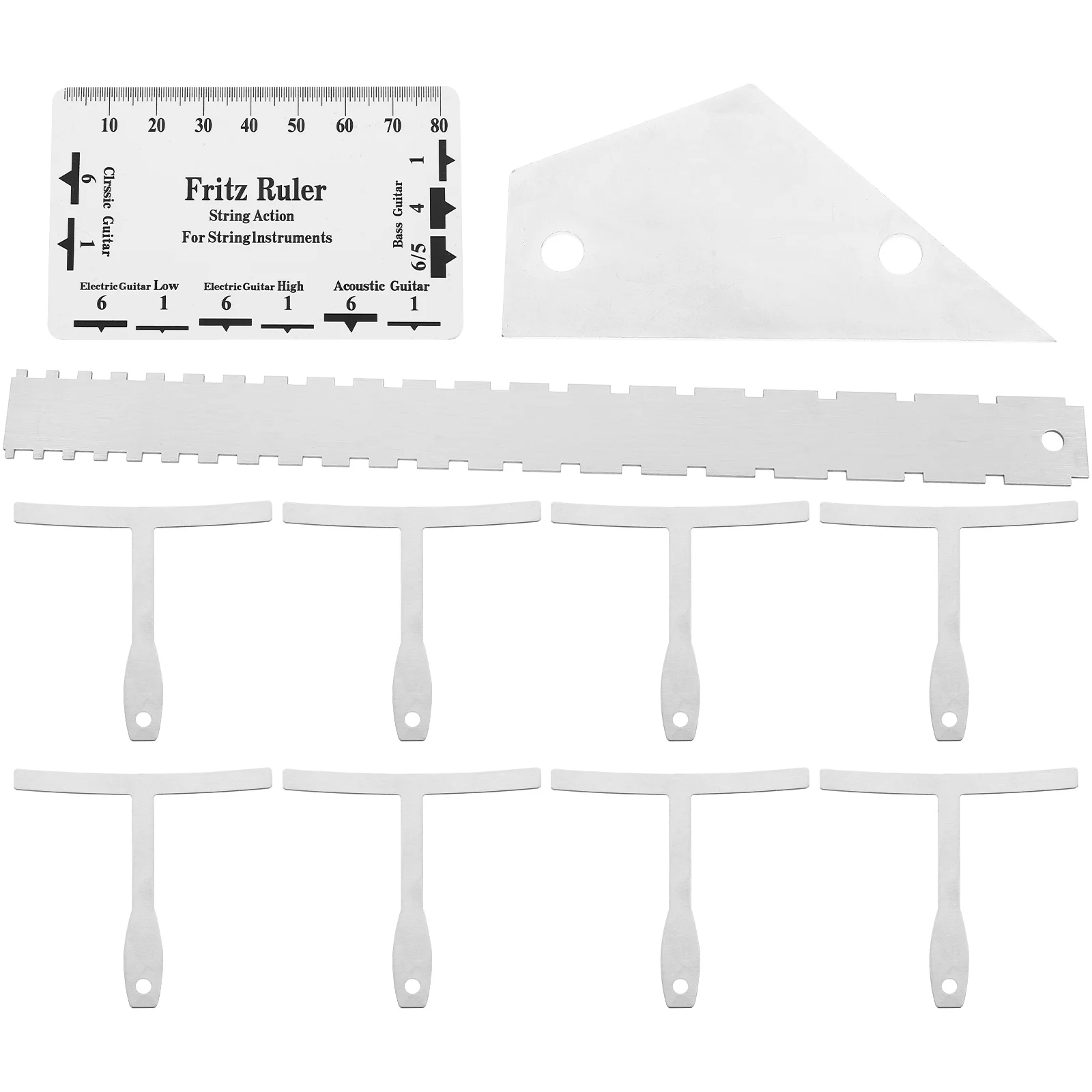 12 Pcs Guitar Tool Kit Measuring Ruler Leveling Arc String Height Saw Bass Action Gauge Tools Metal Luthier Acoustic Setup
12 Pcs Guitar Tool Kit Measuring Ruler Leveling Arc String Height Saw Bass Action Gauge Tools Metal Luthier Acoustic Setup