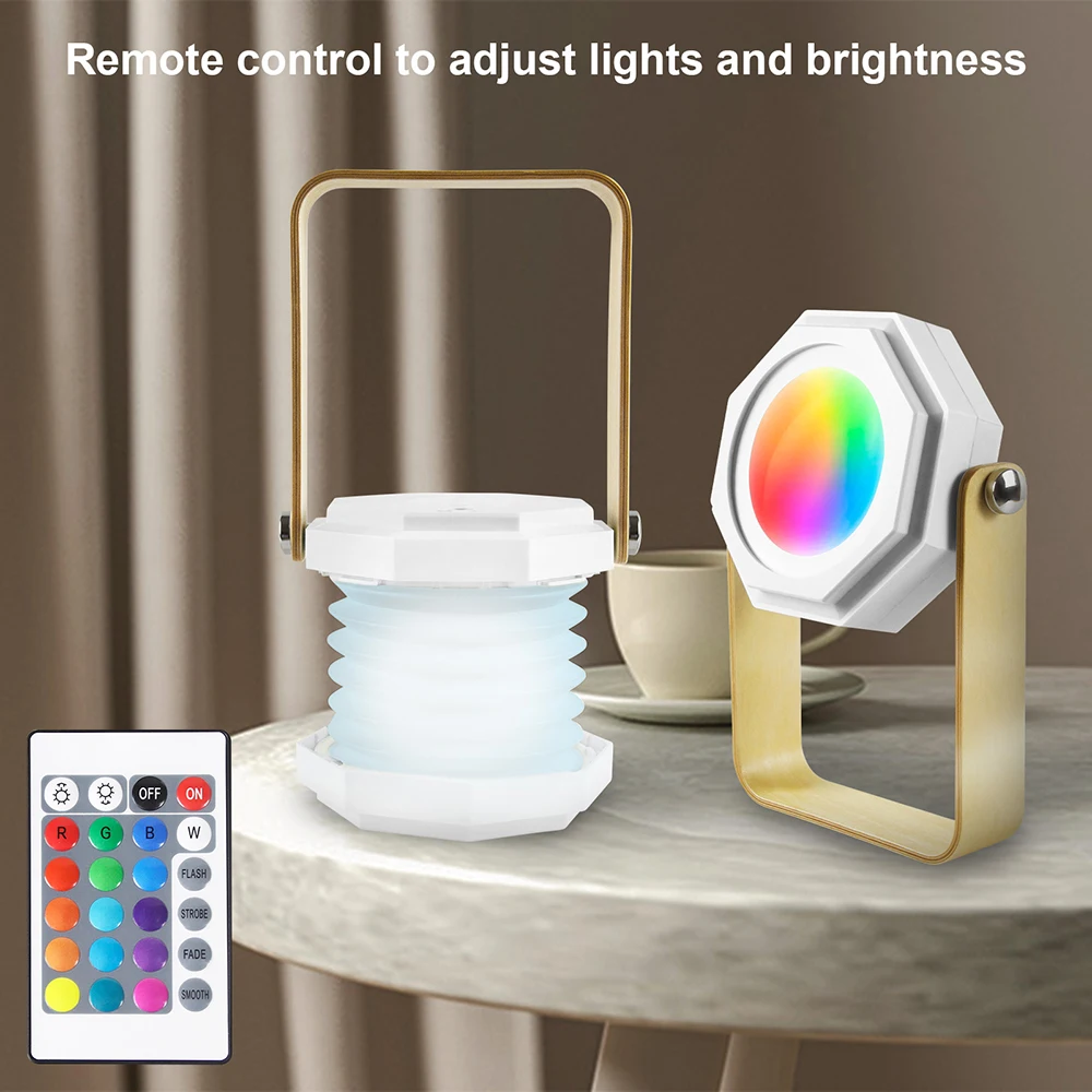Rechargeable LED Lantern Lamp Portable Night Lights with Remote Control RGB Color Changing Bedside Lamp Touch Control Desk Lamp
Rechargeable LED Lantern Lamp Portable Night Lights with Remote Control RGB Color Changing Bedside Lamp Touch Control Desk Lamp