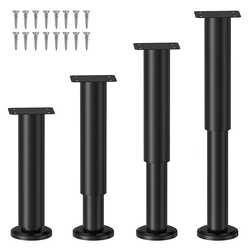Metal Adjustable Furniture Legs 7.08-11.8 Inch, Table Legs Adjustable Height Replacement For Sofa/Dresser Set Of 4 Black
Metal Adjustable Furniture Legs 7.08-11.8 Inch, Table Legs Adjustable Height Replacement For Sofa/Dresser Set Of 4 Black