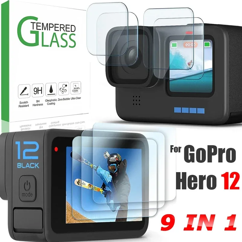 Tempered Glass Screen Protectors for GoPro Hero 12 Sports Camera Lens Portective Film Front Back HD Clear Films for GoPro Hero12
Tempered Glass Screen Protectors for GoPro Hero 12 Sports Camera Lens Portective Film Front Back HD Clear Films for GoPro Hero12