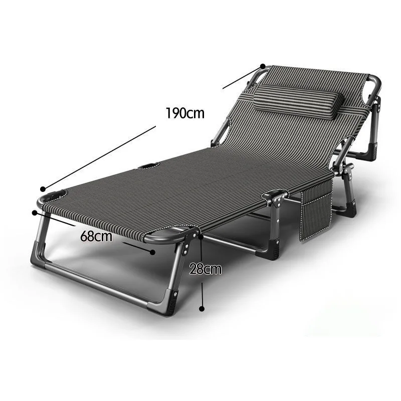 Folding bed single siesta office lounge chair Simple domestic nursing bed portable beach bed
Folding bed single siesta office lounge chair Simple domestic nursing bed portable beach bed