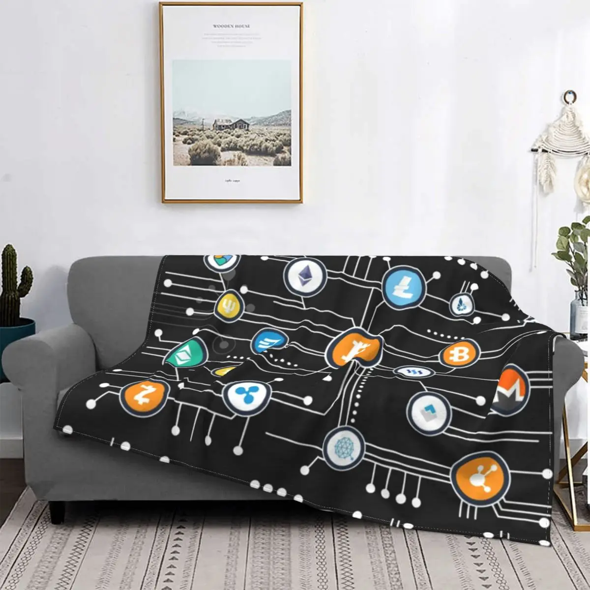 Bitcoin Altcoin Blockchain Logo Blanket Warm Fleece Soft Flannel Ethereum Throw Blankets for Bed Sofa Home Spring Autumn
Bitcoin Altcoin Blockchain Logo Blanket Warm Fleece Soft Flannel Ethereum Throw Blankets for Bed Sofa Home Spring Autumn