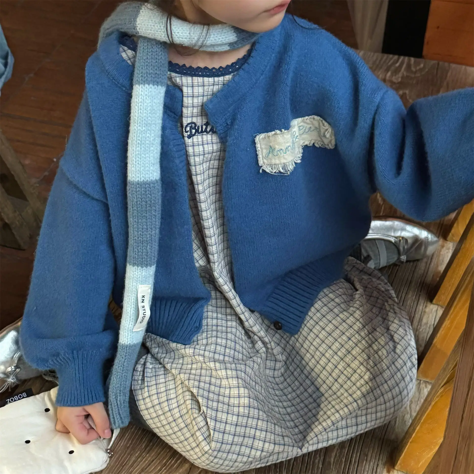 205 Autumn New Children Long Sleeve Knit Cardigan Fashion Girls Sweater Coat Kids Cotton Knitwear Jacket Baby Clothes 14 Sa4bdf6ee7eee4544a5f5ca2397ee5f1da
