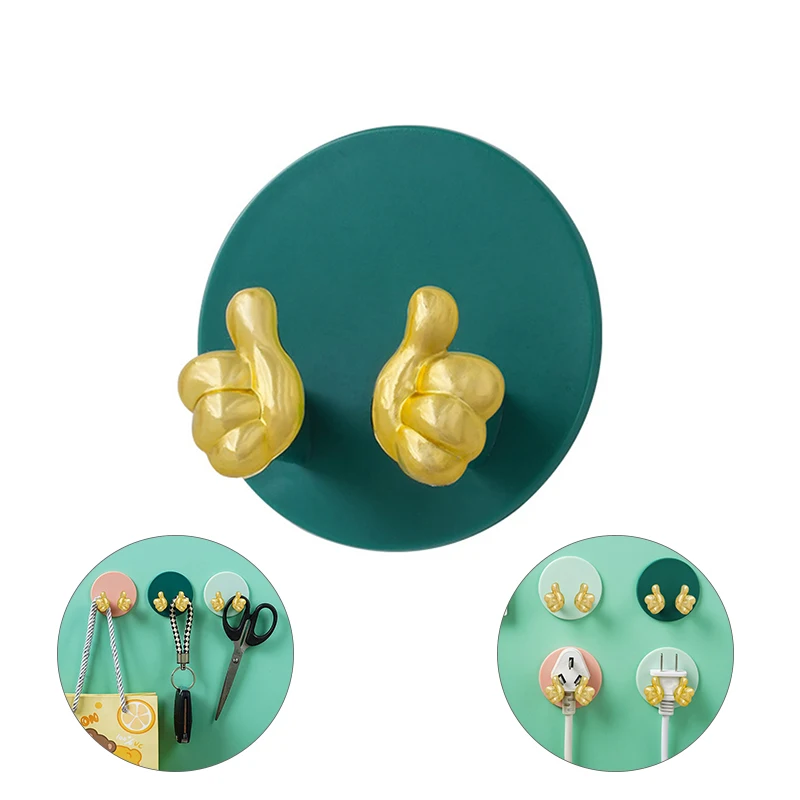 Gold Finger Plug Hook Creative Thumb Plug Holder Punching-free Wall Adhesive Key Bag Hanger Hook Bathroom Gadget Towel Razor
Gold Finger Plug Hook Creative Thumb Plug Holder Punching-free Wall Adhesive Key Bag Hanger Hook Bathroom Gadget Towel Razor