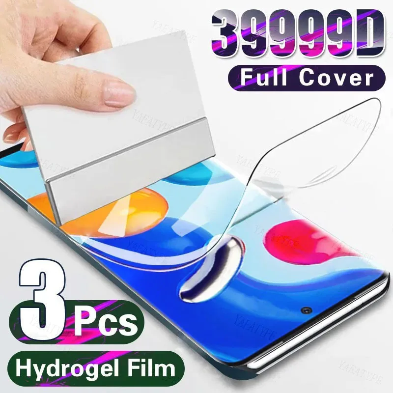 

3Pcs Hydrogel Film For Xiaomi Redmi Note 9 10 11 8 Pro Screen Protector Redmi Note 9S 10S 11S 9A 9C 9T 10T 8T