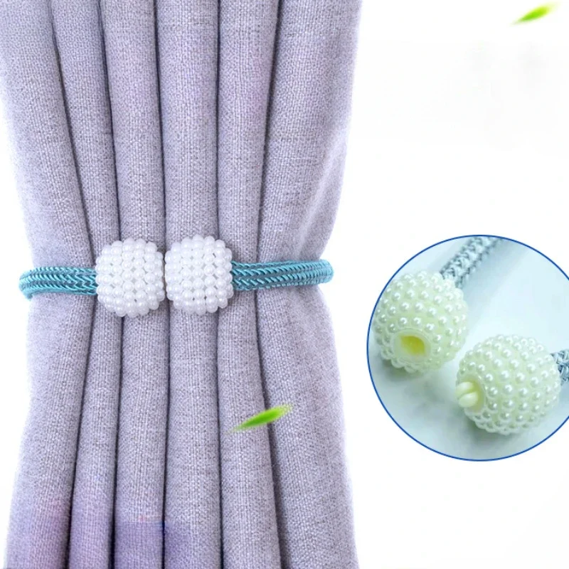 2PCS Magnetic Pearl Ball Curtain Buckles New Curtain Buckle Pearl Buckle Creative Non Punching Curtain Binding Rope
2PCS Magnetic Pearl Ball Curtain Buckles New Curtain Buckle Pearl Buckle Creative Non Punching Curtain Binding Rope