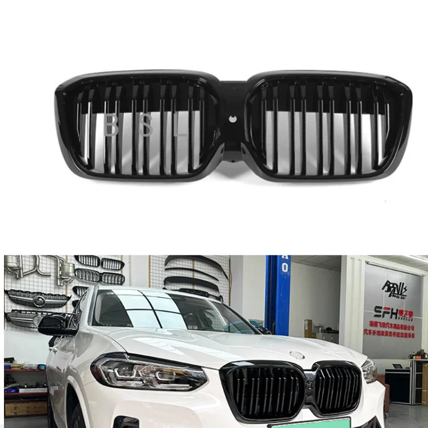 ABS Conjoined Double Slat Sport Kidney Grille Racing Front Bumper Replacement Grill for BMW iX3 G08i 2022+
ABS Conjoined Double Slat Sport Kidney Grille Racing Front Bumper Replacement Grill for BMW iX3 G08i 2022+