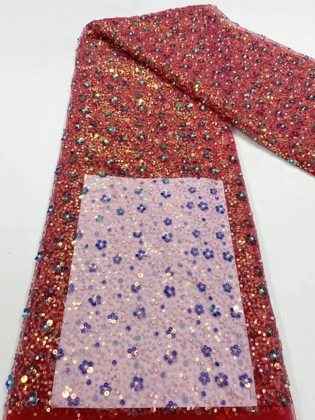 Red Sequins African French Lace Fabric 2023 High Quality beades Lace Material Bridal For Nigerian Wedding Dress 5Y
Red Sequins African French Lace Fabric 2023 High Quality beades Lace Material Bridal For Nigerian Wedding Dress 5Y