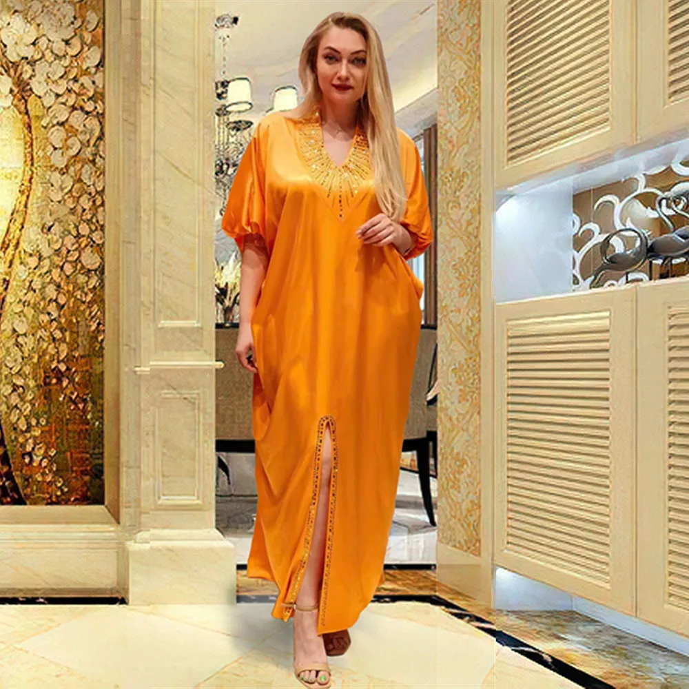 African Dresses for Women Dashiki Ankara Abayas Robe Kaftan Muslim Long Maxi Dress Bazin Traditional Africa Clothing Large Size
African Dresses for Women Dashiki Ankara Abayas Robe Kaftan Muslim Long Maxi Dress Bazin Traditional Africa Clothing Large Size