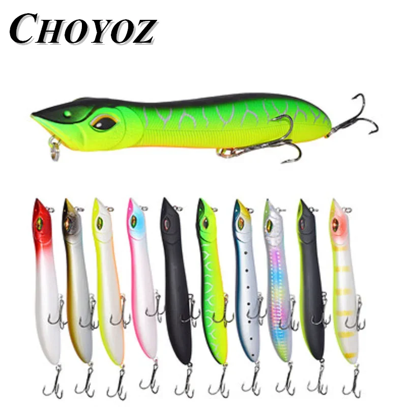 CHOYOZ Popper Fishing Lures 26g/140mm Topwater Lure Isca Artificial Crankbait Fishing Lure Fish Swim Bait Fishing Tackle
CHOYOZ Popper Fishing Lures 26g/140mm Topwater Lure Isca Artificial Crankbait Fishing Lure Fish Swim Bait Fishing Tackle
