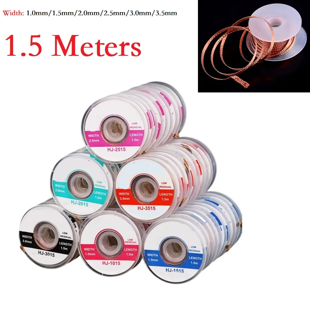 2PCS 1.5M Length Welding Wires Desoldering Braid Solder Remover Wire Repair Tool Desoldering Strips Suction Line Power Tools
2PCS 1.5M Length Welding Wires Desoldering Braid Solder Remover Wire Repair Tool Desoldering Strips Suction Line Power Tools