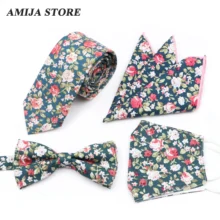 New Design 100% Cotton Men's Floral Print Tie Set Neckties Mask For Men Wedding Accessories Cravate Narrow Flower Pocket Square
New Design 100% Cotton Men's Floral Print Tie Set Neckties Mask For Men Wedding Accessories Cravate Narrow Flower Pocket Square