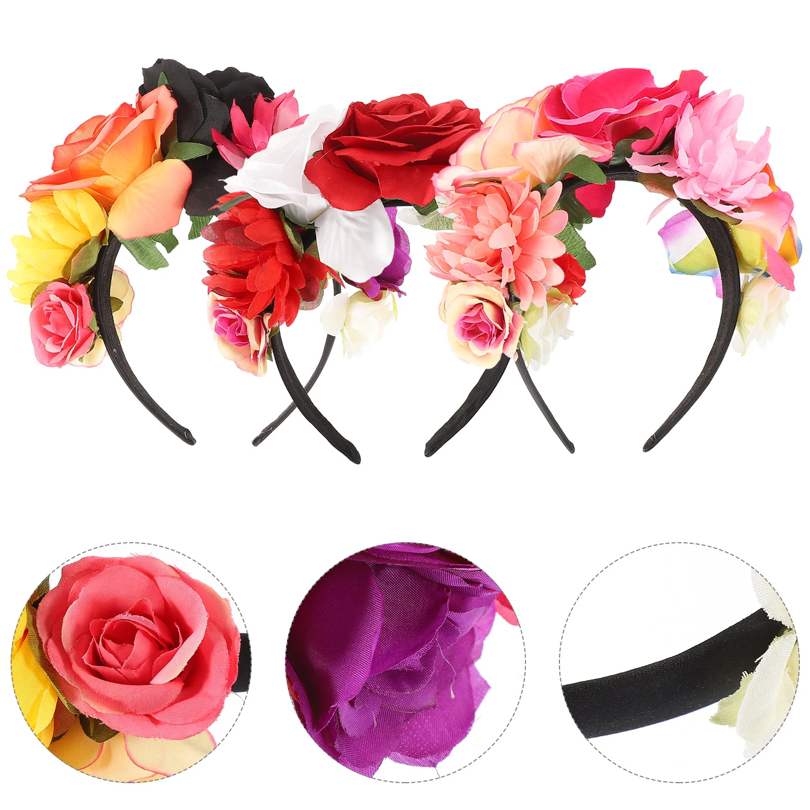 3pcs Halloween Flower Headbands Masquerade Hair Accessories Party Flower Headbands
3pcs Halloween Flower Headbands Masquerade Hair Accessories Party Flower Headbands
