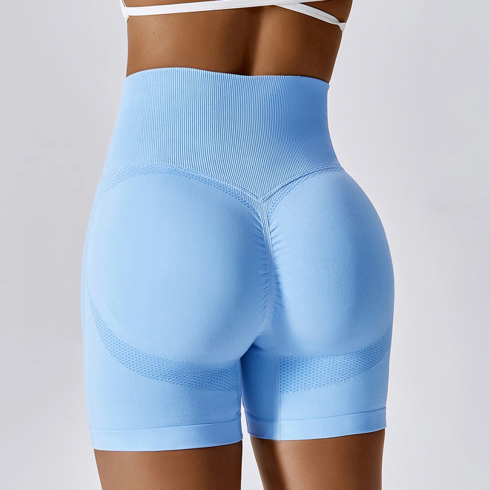 

Women's Yoga Shorts Seamless Peach Hip-Lifting High Waist Sweatpants Tight Running Tight Gym Push Up Fitness Shorts Women