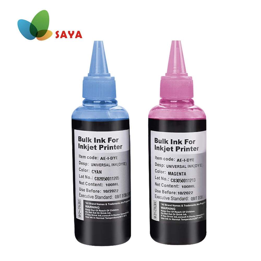 Saya 100ml Universal Refill Dye Ink Compatible for HP Canon Lexmark Epson Dell Brother Refillable Inkjet CISS Cartridge LC LM
Saya 100ml Universal Refill Dye Ink Compatible for HP Canon Lexmark Epson Dell Brother Refillable Inkjet CISS Cartridge LC LM