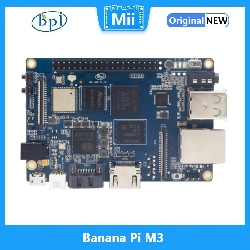 

Banana Pi M3 Demon Board Allwinner A83T Octa-core 1.8GHz Powerful CPU board LPDDR3+8GBEMMC Open-source Development Board CE