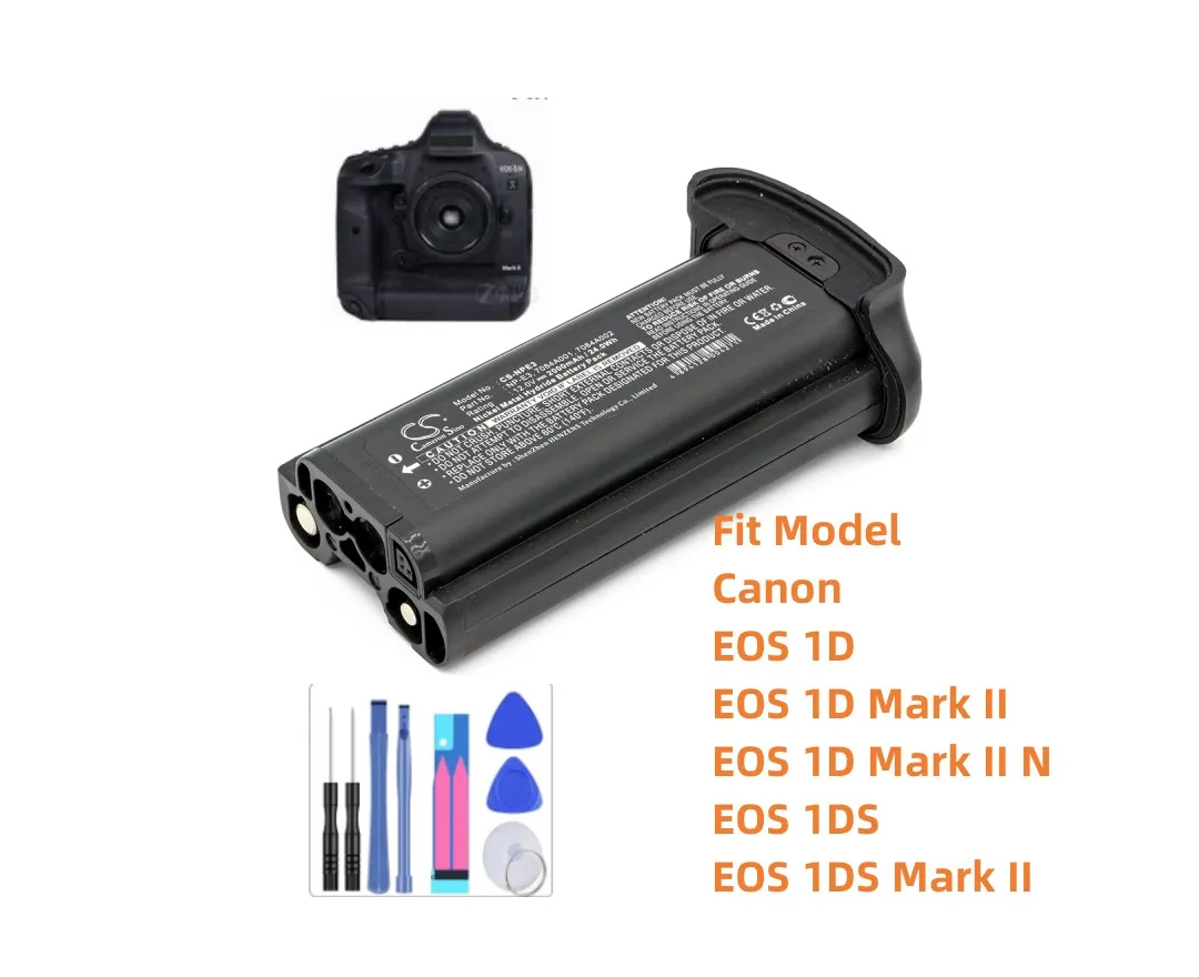 Camera Battery For Canon 7084A001 7084A002 NP-E3 EOS 1D 1D Mark II 1D Mark II N 1DS 1DS Mark II 2000mAh / 24.00Wh
Camera Battery For Canon 7084A001 7084A002 NP-E3 EOS 1D 1D Mark II 1D Mark II N 1DS 1DS Mark II 2000mAh / 24.00Wh