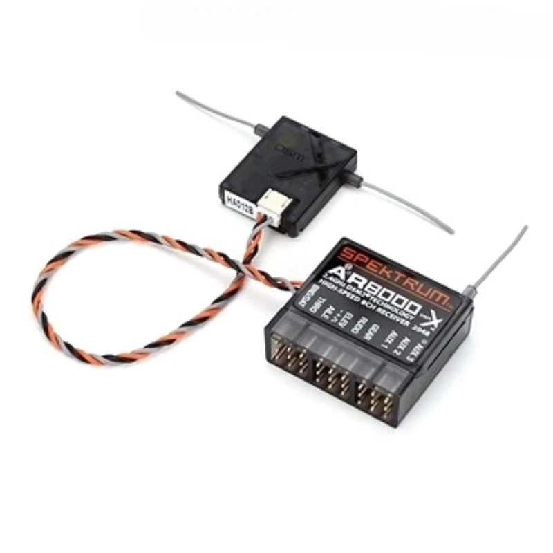 

Spektrum AR8000 2.4GHz 8CH Receiver Support DSM2 DSMX W/ Extended Satellite for JR Spektrum RC DX7s DX8 DX9 Dx18 Transmitter