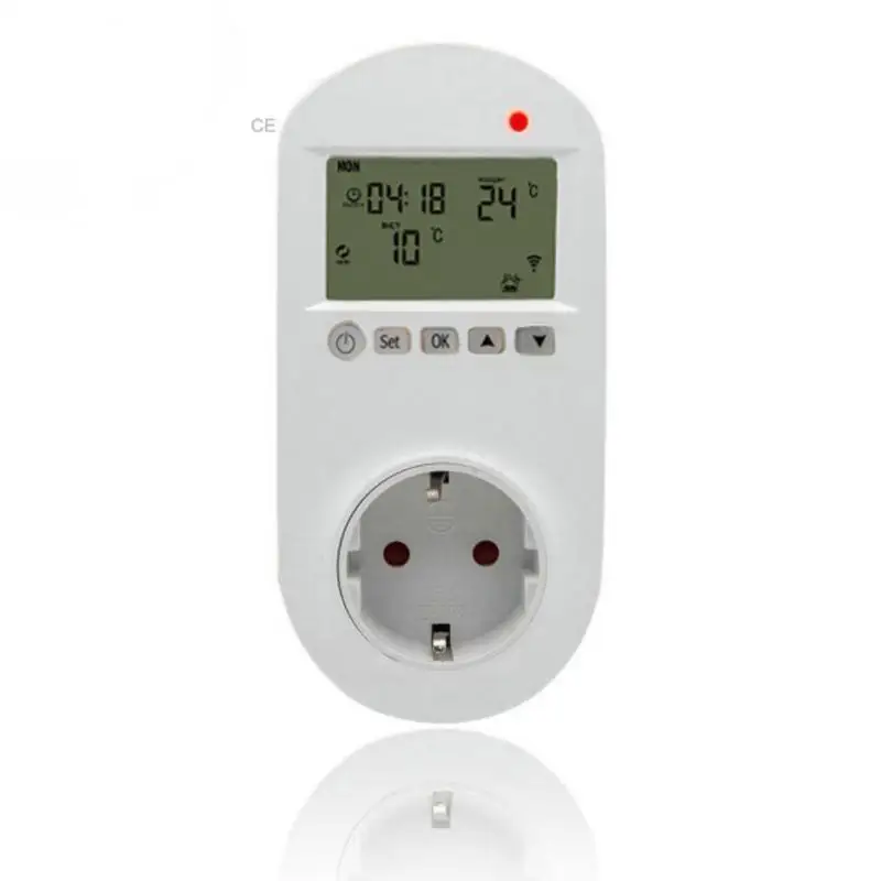 Tuya WiFi Programmable Smart Plug EU WIFI Thermostat Electric Floor Heating 16A Support Voice Control Amazon Alexa Home
Tuya WiFi Programmable Smart Plug EU WIFI Thermostat Electric Floor Heating 16A Support Voice Control Amazon Alexa Home