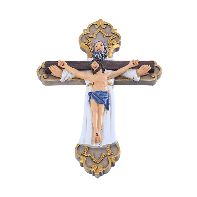 Holy Crucifix Resin Jesus for Cross with God Religious Crucifixion Statue Catholic Figurine Prayer Wall Hanging Decorati M76D
Holy Crucifix Resin Jesus for Cross with God Religious Crucifixion Statue Catholic Figurine Prayer Wall Hanging Decorati M76D