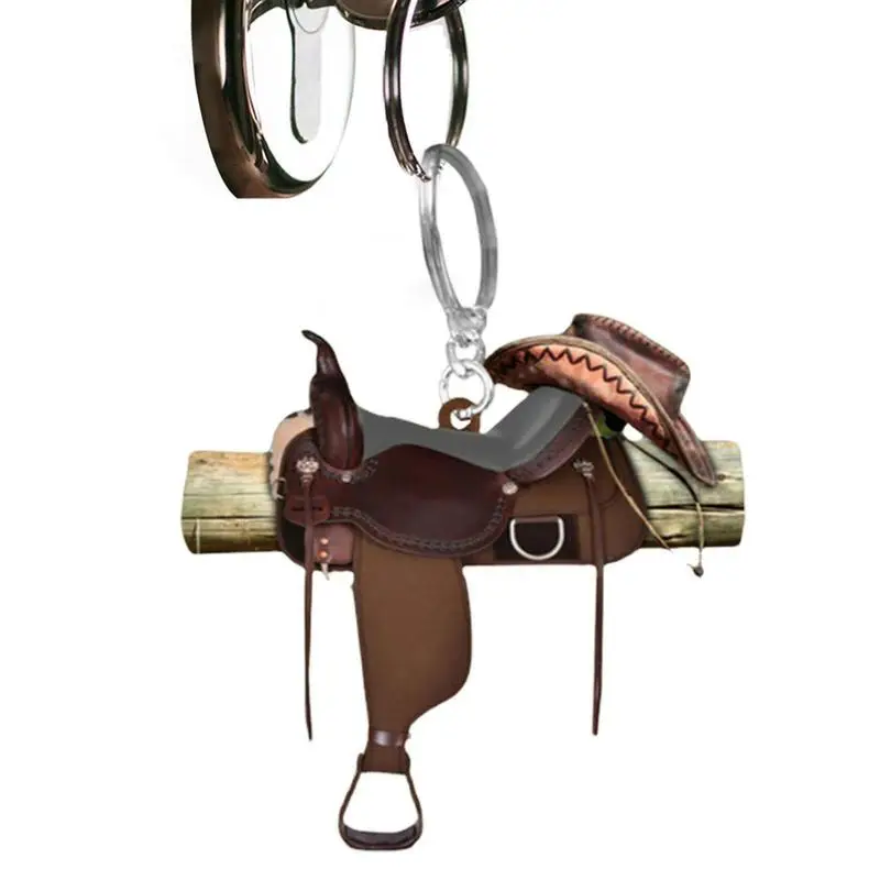 Saddle Keychain Creative Acrylic 2D Western Saddle Keychain Novelty Charm Accessory For Backpack Keychain Bags Car Rearview
Saddle Keychain Creative Acrylic 2D Western Saddle Keychain Novelty Charm Accessory For Backpack Keychain Bags Car Rearview