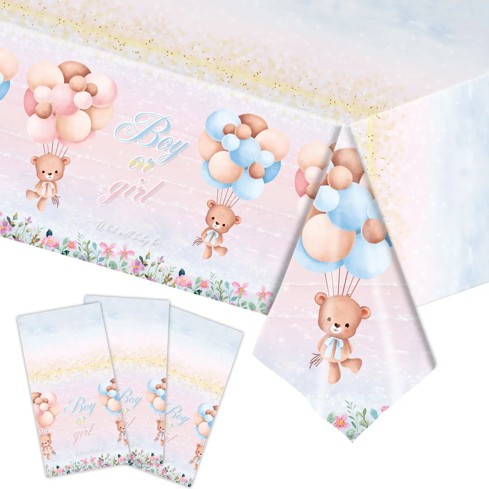 1Pcs Cartoon Bear Disposable Tablecloth Gender Reveal Party Supplies Rectangular Table Cover For Kids Birthday Decor Baby Shower
1Pcs Cartoon Bear Disposable Tablecloth Gender Reveal Party Supplies Rectangular Table Cover For Kids Birthday Decor Baby Shower