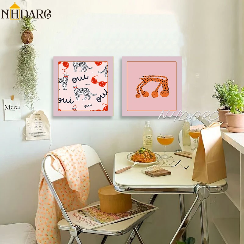 Canvas Print Painting Poster Cute Fashionable Girl Pink Color Leopard Modern Retro Wall Picture Art Living Room Kids Home Decor
Canvas Print Painting Poster Cute Fashionable Girl Pink Color Leopard Modern Retro Wall Picture Art Living Room Kids Home Decor