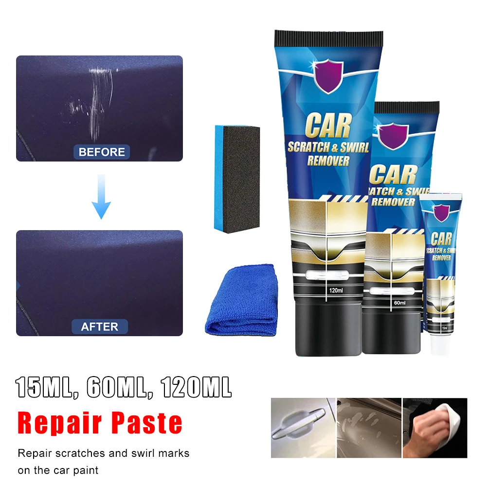 Car Scratch Repair Paste Paint Scratch Swirl Mark Remover Auto Paint Care Maintenance Polishing Wax Cleaning Tool Accessories
Car Scratch Repair Paste Paint Scratch Swirl Mark Remover Auto Paint Care Maintenance Polishing Wax Cleaning Tool Accessories