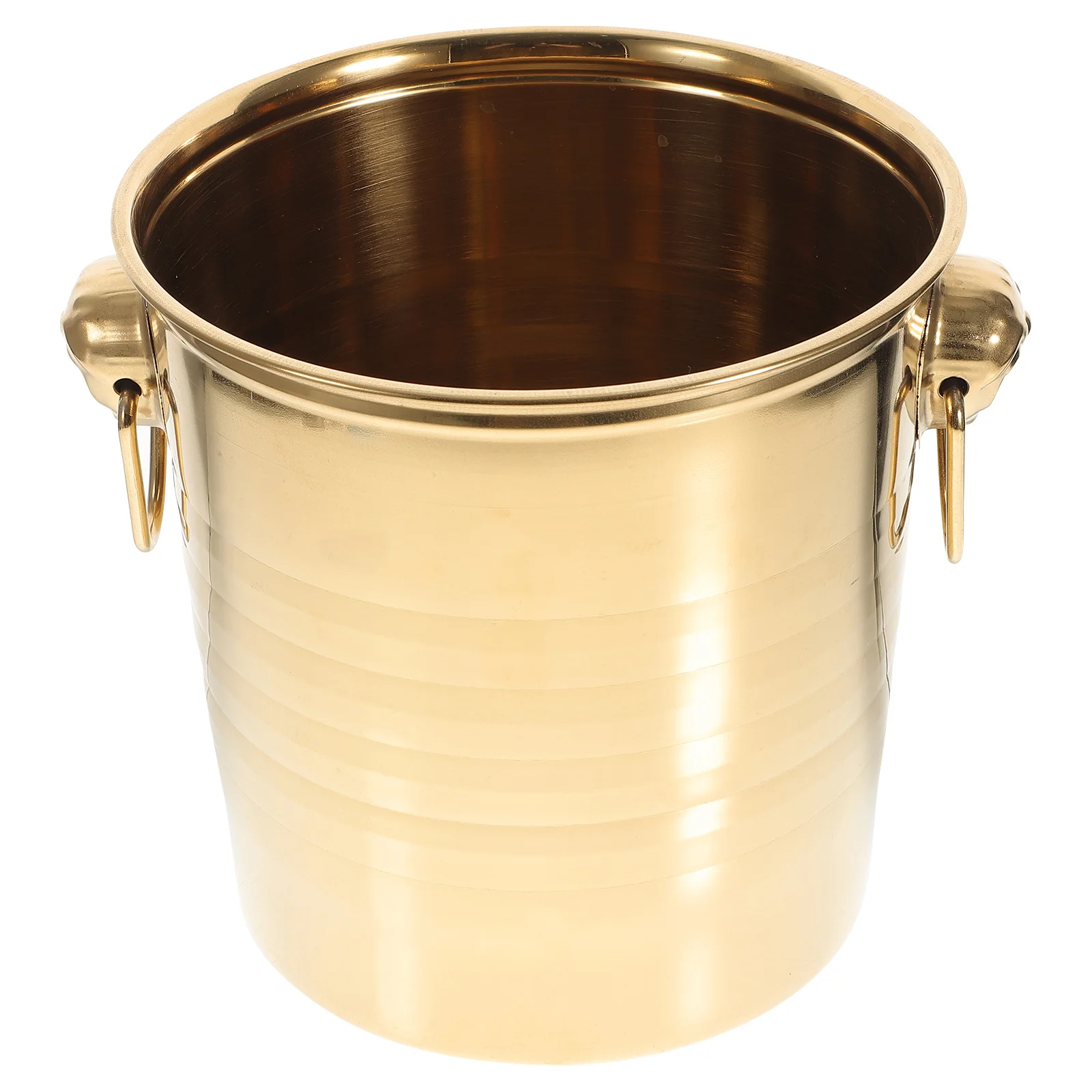 

Stainless Steel Bucket Insulated Bucket Cooler Beverage Tub With Handle Bucket Beer Bottles Tub for Cocktail Bar