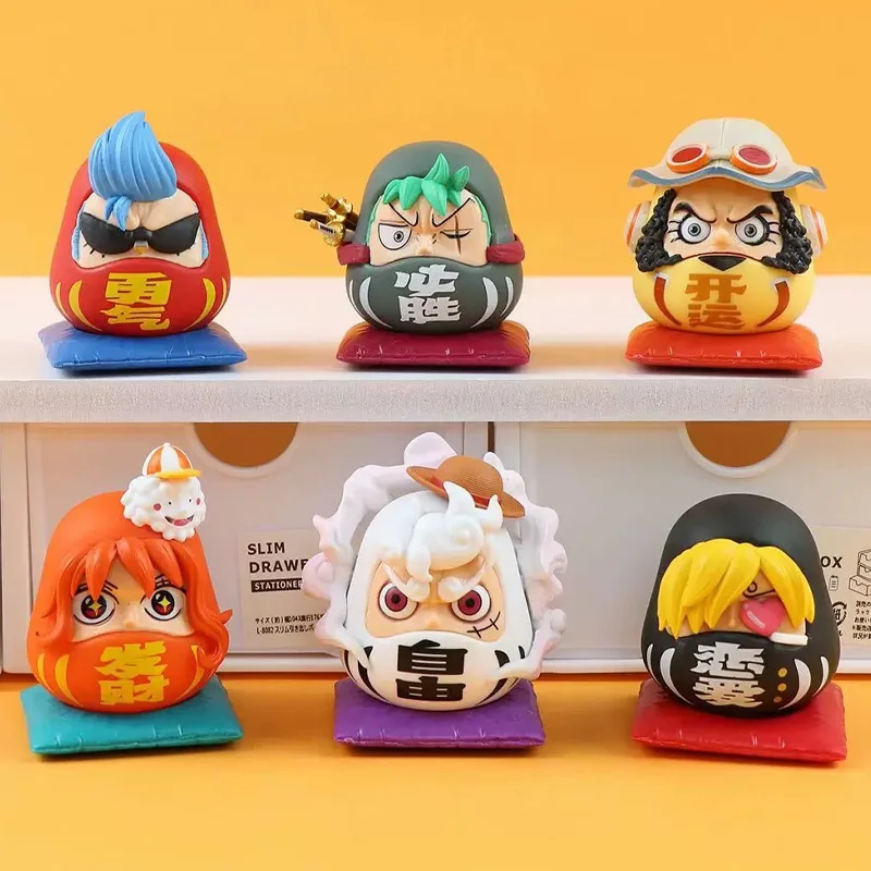 New 6pcs Anime One Piece Action Figures Daruma Nika Luffy Figurine Nami Franky Roronoa Zoro Sanji Pvc Collection Model Toys Gift
New 6pcs Anime One Piece Action Figures Daruma Nika Luffy Figurine Nami Franky Roronoa Zoro Sanji Pvc Collection Model Toys Gift