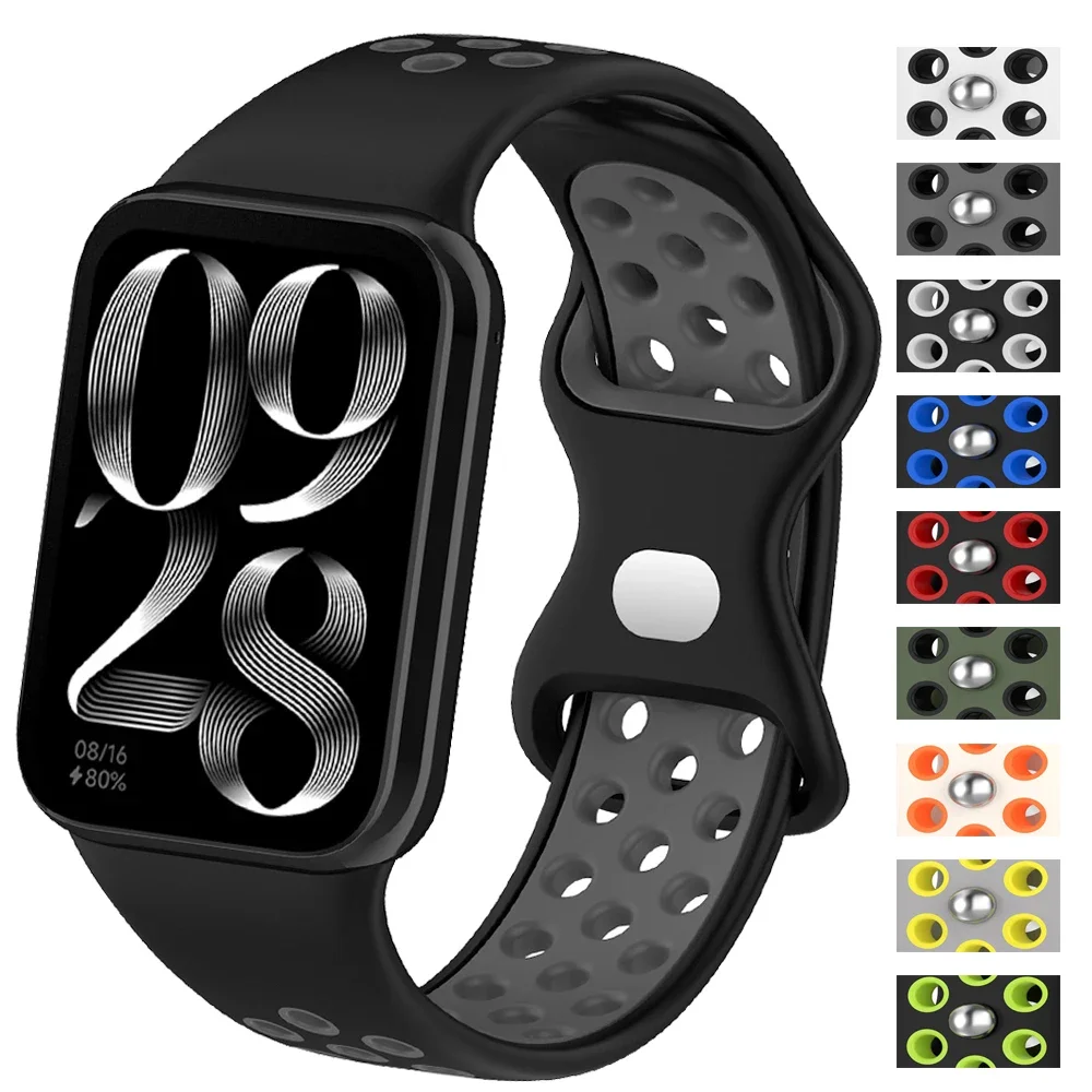 For Xiaomi Mi Band 8 Pro Rubber Sport Strap Watch Soft Silicone Wristband for Miband 8 PRO Metal Interface Watchband Bracelet
For Xiaomi Mi Band 8 Pro Rubber Sport Strap Watch Soft Silicone Wristband for Miband 8 PRO Metal Interface Watchband Bracelet