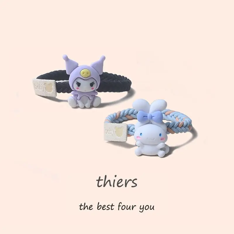 Kuromi Hello Kitty Anime Kawaii Sanrio Woven Head Rope Bracelet Cute Cinnamoroll My Melody Cartoon Hair Tie Decoration Girls Toy
Kuromi Hello Kitty Anime Kawaii Sanrio Woven Head Rope Bracelet Cute Cinnamoroll My Melody Cartoon Hair Tie Decoration Girls Toy