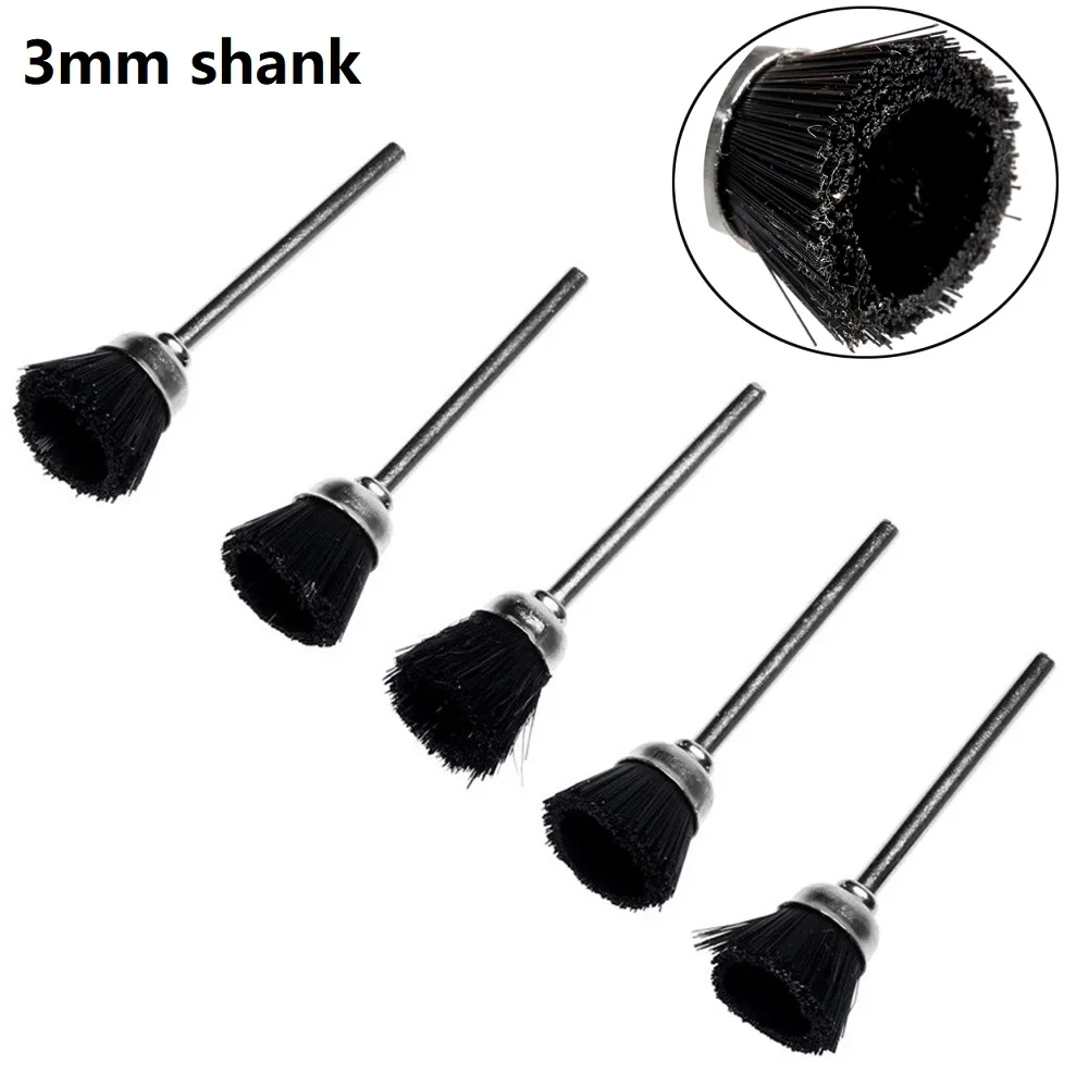 1 Set 5PCS Derusting Metal Polishing Brushes Wheel Brushes 3.0mm Shank Black Bristles Brush Wheel Brushes
1 Set 5PCS Derusting Metal Polishing Brushes Wheel Brushes 3.0mm Shank Black Bristles Brush Wheel Brushes