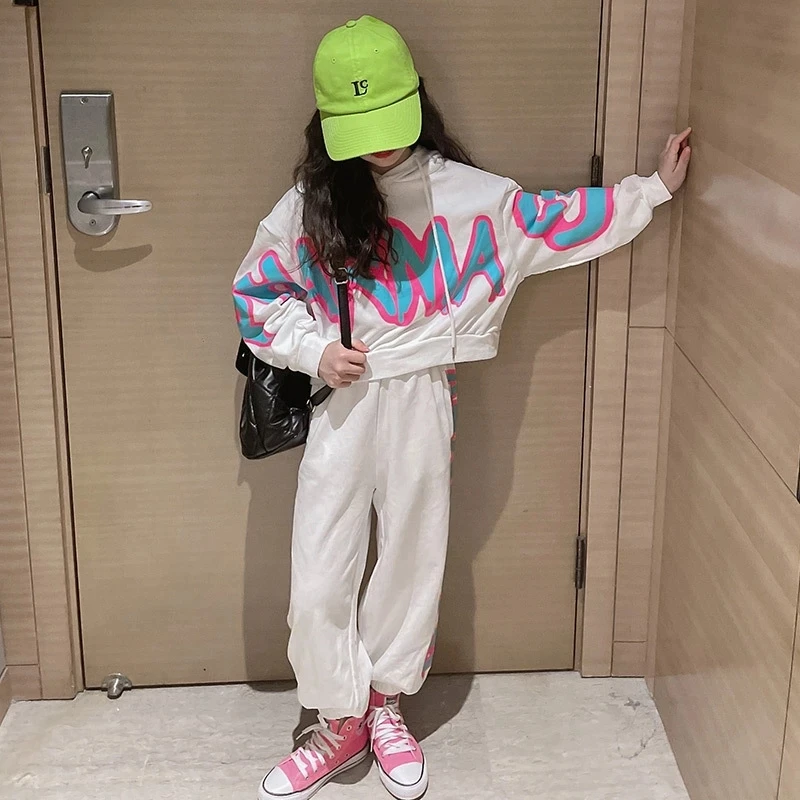 Girls Clothes Set Spring Autumn Loose Hoodie + Trousers Pants 2 PCS Children Clothing for Girl Teen Kids Clothes 8 10 12 14 Year
Girls Clothes Set Spring Autumn Loose Hoodie + Trousers Pants 2 PCS Children Clothing for Girl Teen Kids Clothes 8 10 12 14 Year