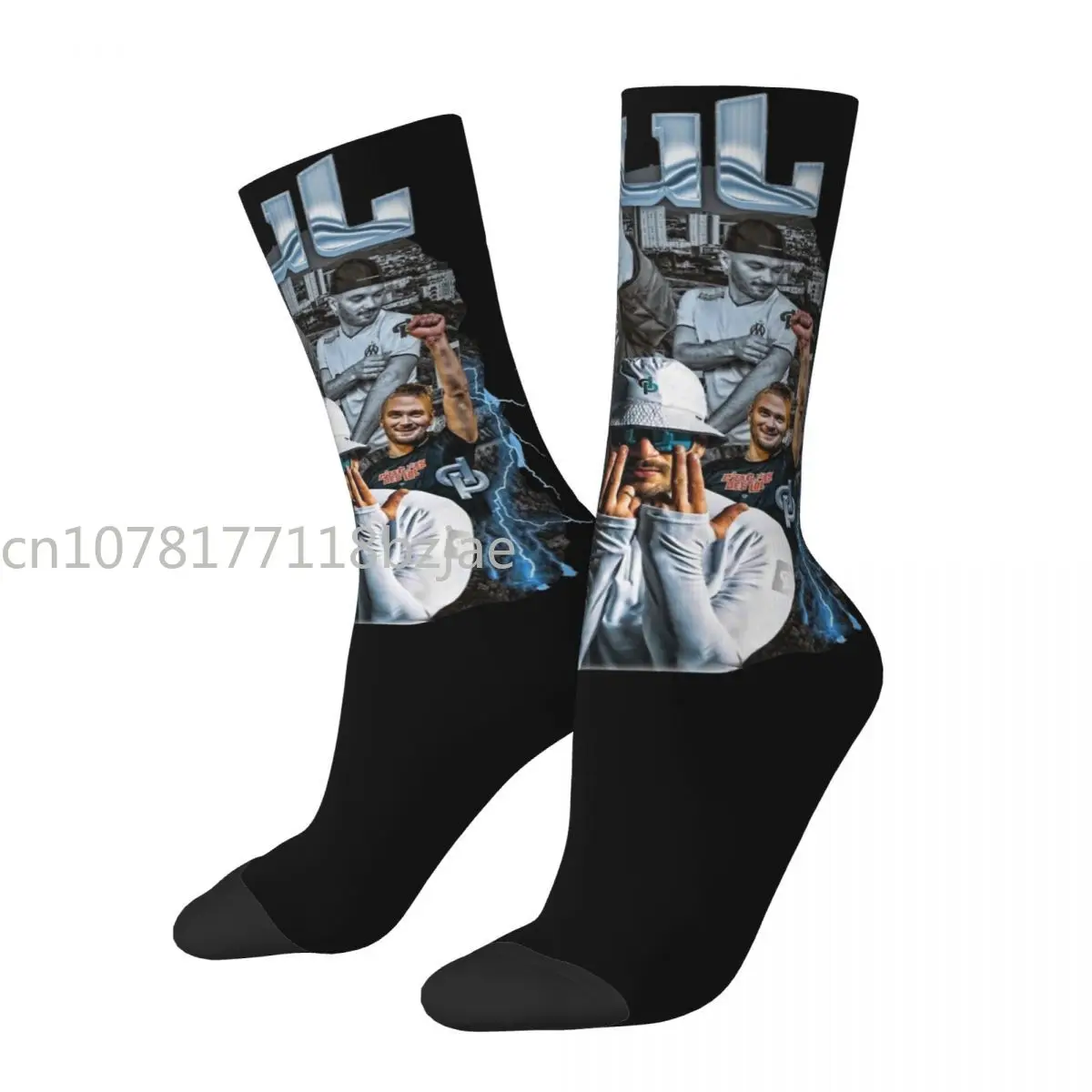 

Crazy Design Unisex Rapper Jul Bootleg Dress Socks Vintage Merchandise Middle Tube Socks Super Soft Best Gifts