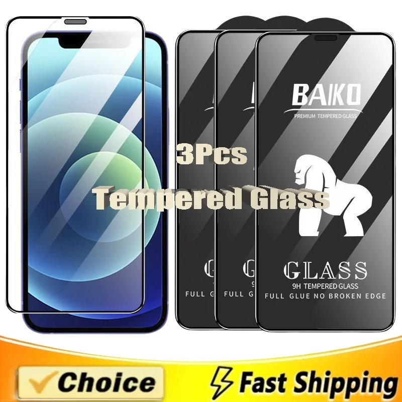 Закаленное стекло Baiko для iPhone, пленка для iPhone 15 14 13 Pro Max 12 11 X XR XS, стеклянная пленка высокого разрешения, 3 шт.
Закаленное стекло Baiko для iPhone, пленка для iPhone 15 14 13 Pro Max 12 11 X XR XS, стеклянная пленка высокого разрешения, 3 шт.