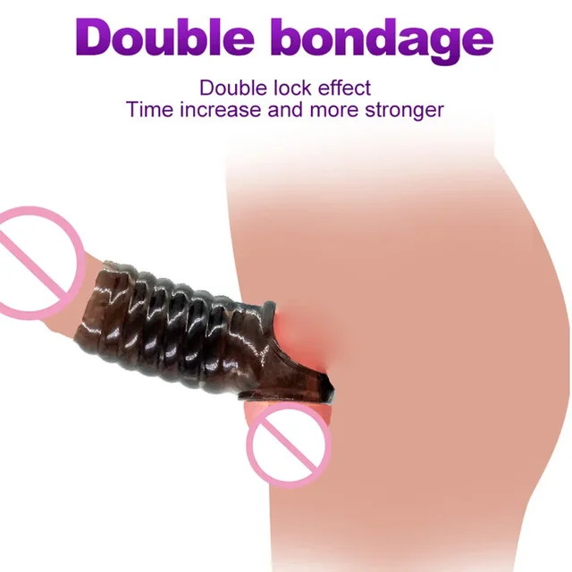 Anneau pénien pour hommes, manchon d'extension de pénis, serrure, orgasme de sperme, jouets sexuels pour hommes, InDispensGoods 2