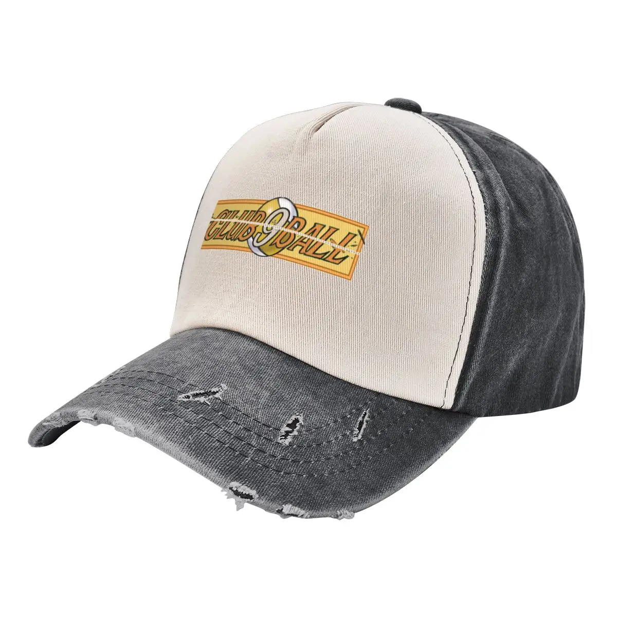 

Club 9 Ball Yellow Banner Logo Baseball Cap Golf Wear Snapback Cap hard hat Rave Men Hats Women's