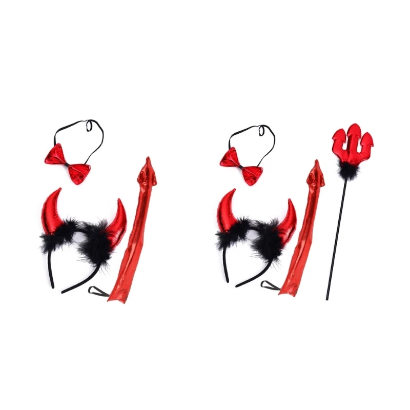 Cosplay Devil Horn Hair Hoop&Tail&Bowtie Woman Teens Makeup Headband for Live Broadcast Cartoon Carnivals Hair Accessory
Cosplay Devil Horn Hair Hoop&Tail&Bowtie Woman Teens Makeup Headband for Live Broadcast Cartoon Carnivals Hair Accessory