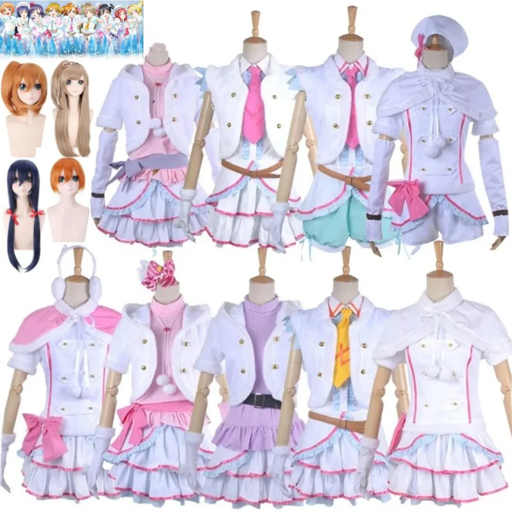 Косплей-костюм Lovelive из аниме «Love Live», «Снежная галяция Кодори», минами Нико Ядзава Рин хошизора», парик, зимний костюм в стиле "Лолита"
Косплей-костюм Lovelive из аниме «Love Live», «Снежная галяция Кодори», минами Нико Ядзава Рин хошизора», парик, зимний костюм в стиле "Лолита"