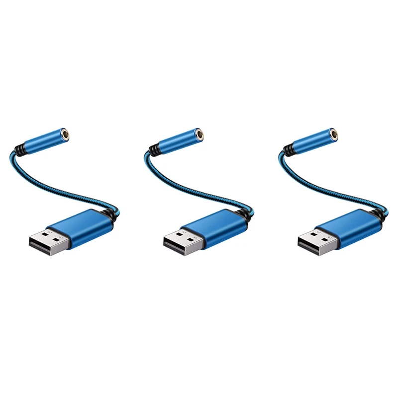 3X USB To 3.5Mm Headphone Jack Audio Adapter,External Stereo Sound Card For PC, Laptop,For PS4,For Mac Etc (0.6 Feet)
3X USB To 3.5Mm Headphone Jack Audio Adapter,External Stereo Sound Card For PC, Laptop,For PS4,For Mac Etc (0.6 Feet)