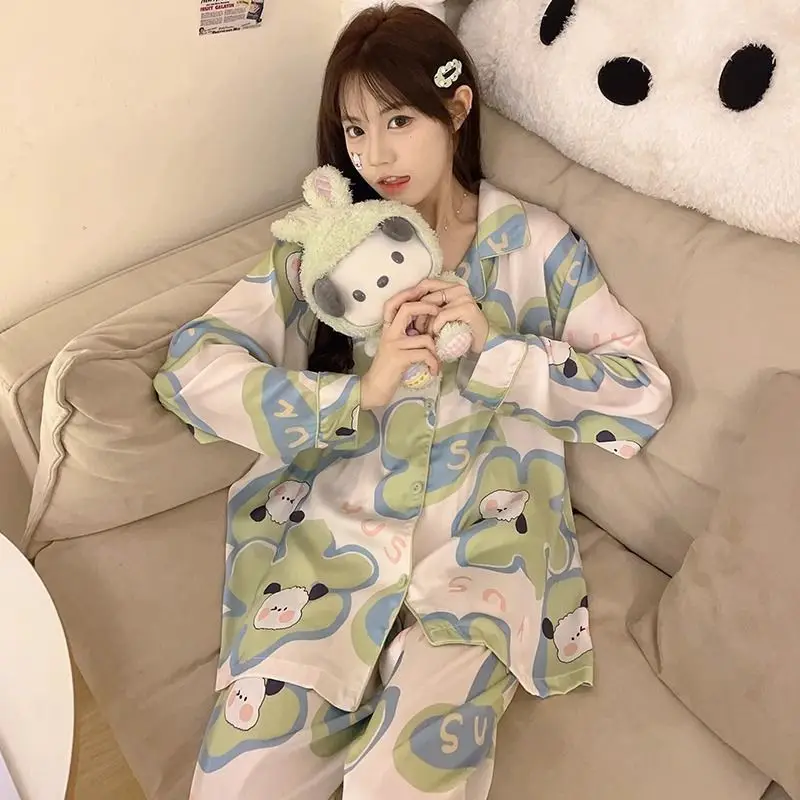 New Sanrio Pacha Dog Pajamas Women's Spring Long Sleeve Korean Sweet Girl's Homewear Suit
New Sanrio Pacha Dog Pajamas Women's Spring Long Sleeve Korean Sweet Girl's Homewear Suit