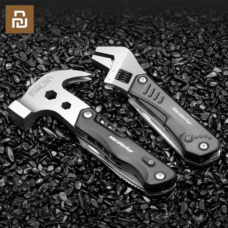 

Xiaomi Marsworker Hand Tools Multi-Functional Hammer Wrench Knife Pliers Folding Tools Adjustable Wrench Survival Multitools