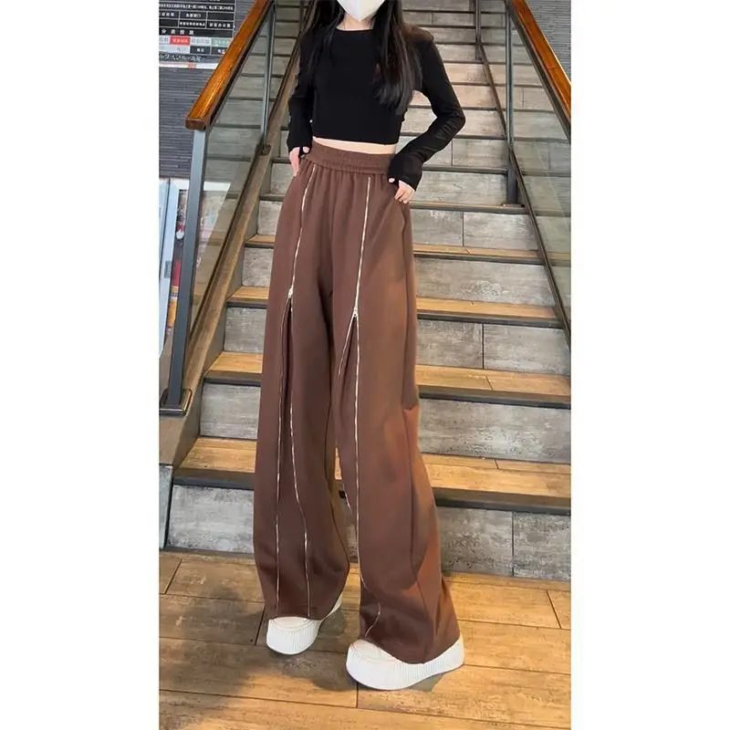 New Fashion High-quality Zipper Slit Design Sense Tall Body Pants Loose and Thin and High Niche Design Casual Wide-leg Pants
New Fashion High-quality Zipper Slit Design Sense Tall Body Pants Loose and Thin and High Niche Design Casual Wide-leg Pants