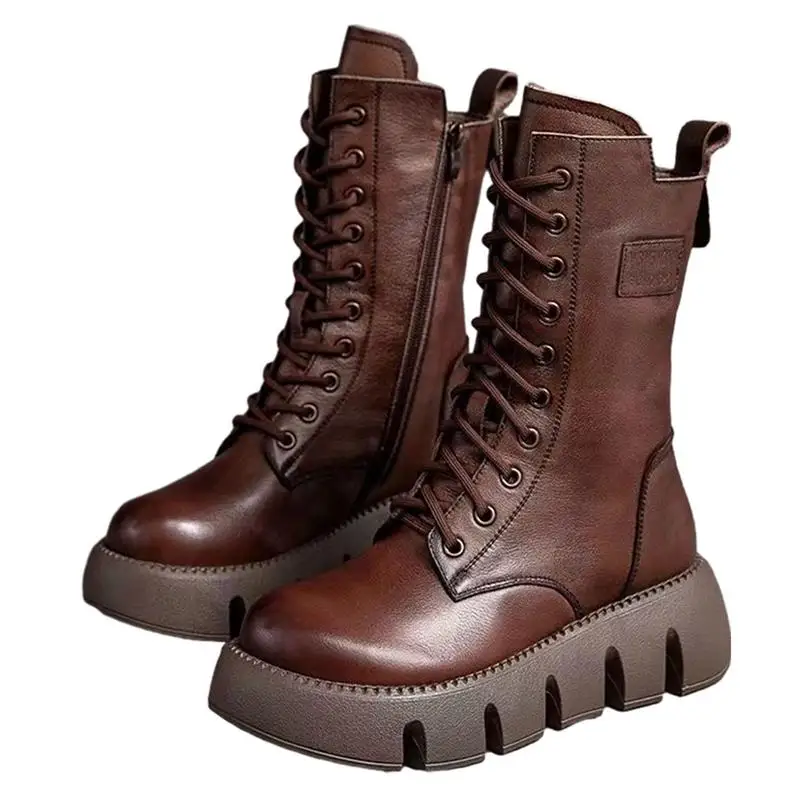 Women's Motorcycle Boot Lace-up Anti-Slip Women Boots Thickened Warm Plush And Soft Motorcycle Boot Gift For Girlfriend Mother
Women's Motorcycle Boot Lace-up Anti-Slip Women Boots Thickened Warm Plush And Soft Motorcycle Boot Gift For Girlfriend Mother