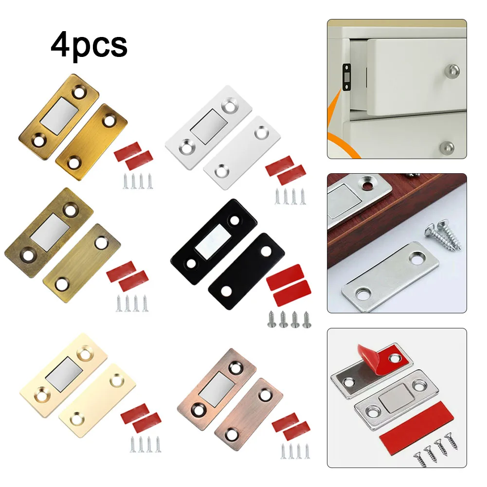 4pc Magnetic Cabinet Catches Magnet Door Stops Ultra-Thin Hole-free Invisible Cabinet Door Closer Furniture Hardware Accessories
4pc Magnetic Cabinet Catches Magnet Door Stops Ultra-Thin Hole-free Invisible Cabinet Door Closer Furniture Hardware Accessories