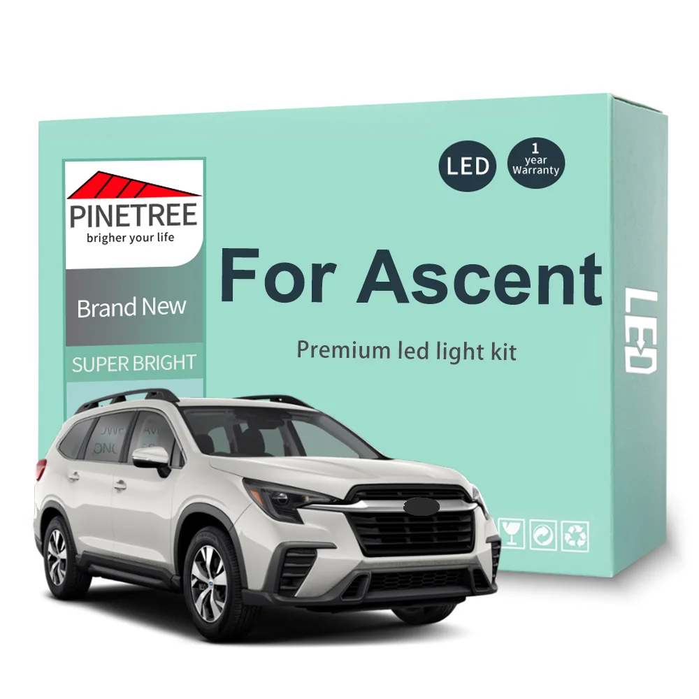 

13PCS Led Interior Light Kit For Subaru Ascent 2019 2020 2021 2022 2023 Led Bulbs Dome Map License Plate Light Canbus